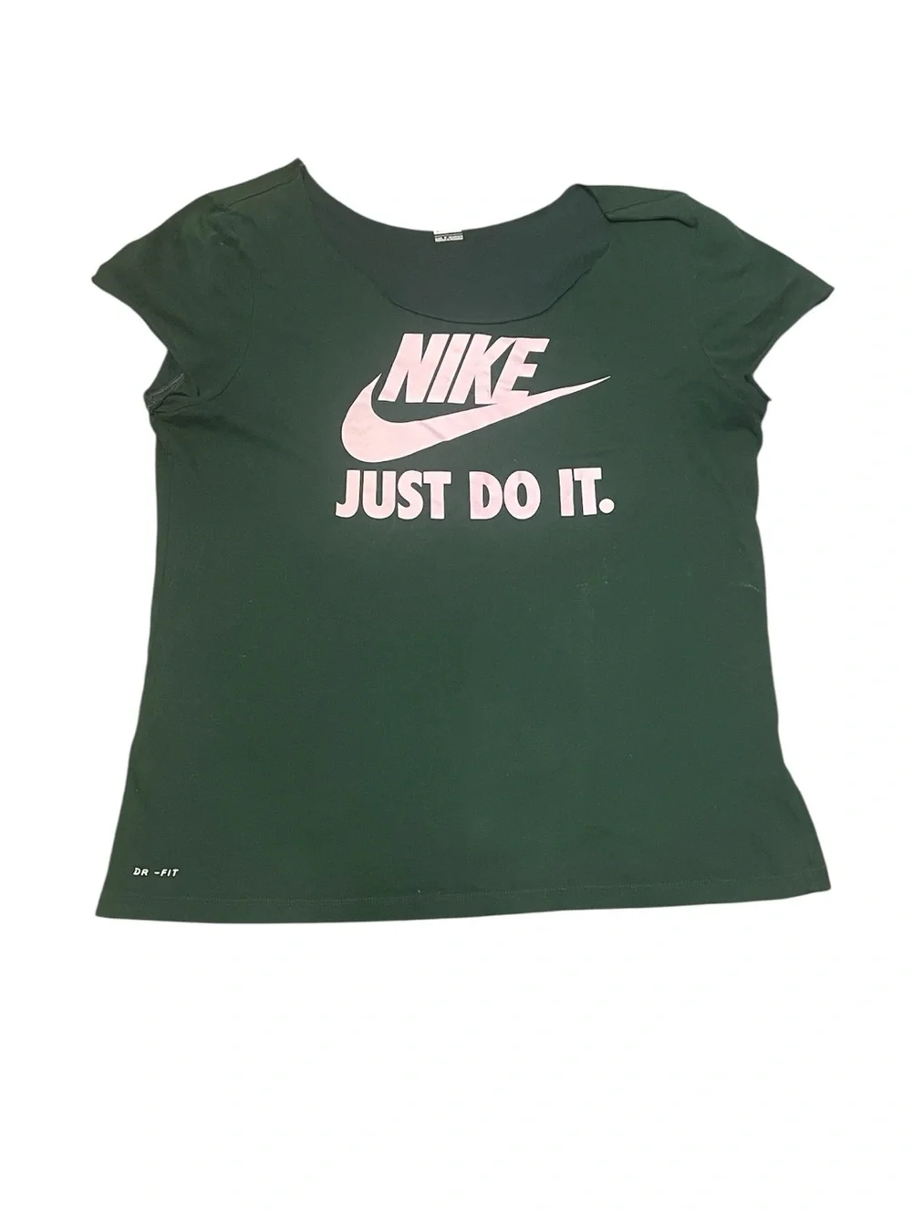 Nike Girls' Green 'Just Do It' Short Sleeve Tee